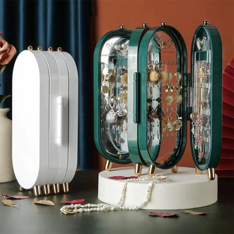 FOLDABLE JEWELRY ORGANIZER & MIRROR